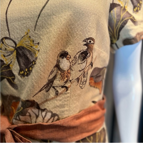 Floreat Anthropologie Snowy Egret Dress size 6 - Picture 9 of 15